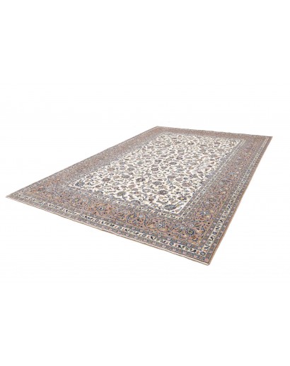 Tappeto Kashan Persia beige grigio 250x356