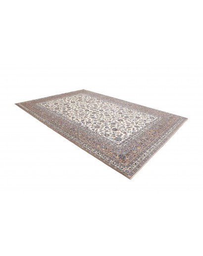 Tappeto Kashan Persia beige grigio 250x356