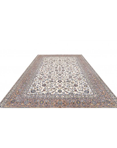 Tappeto Kashan Persia beige grigio 250x356