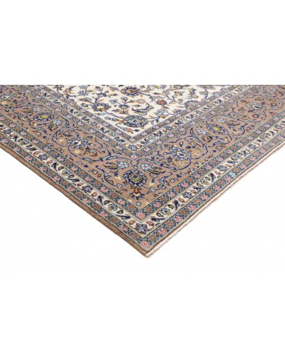 Tappeto Kashan Persia beige grigio 250x356