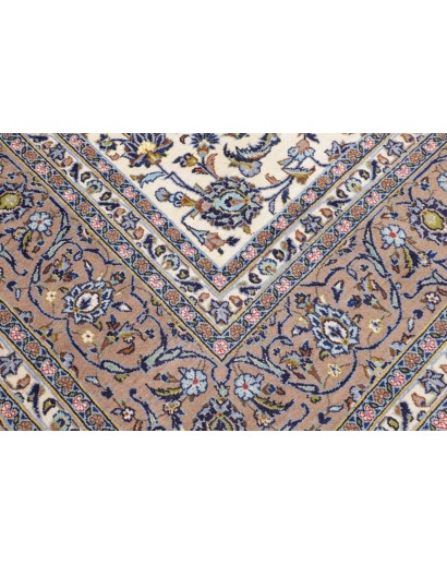 Tappeto Kashan Persia beige grigio 250x356