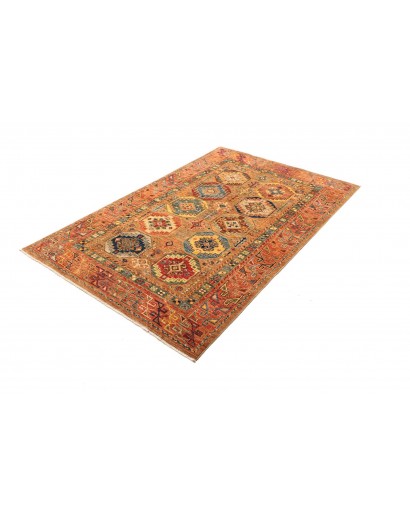 Tappeto Tribal Pakistan rosso grigio 122x190