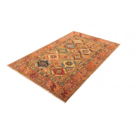Tappeto Tribal Pakistan rosso grigio 122x190