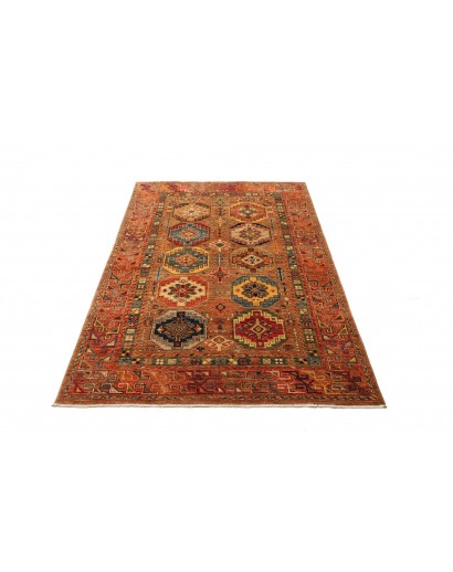 Tappeto Tribal Pakistan rosso grigio 122x190