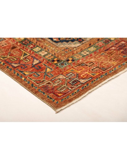 Tappeto Tribal Pakistan rosso grigio 122x190
