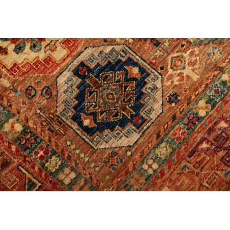 Tappeto Tribal Pakistan rosso grigio 122x190