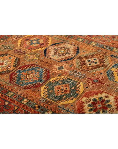 Tappeto Tribal Pakistan rosso grigio 122x190