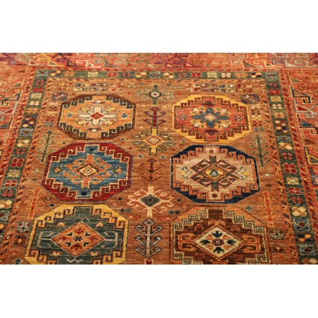 Tappeto Tribal Pakistan rosso grigio 122x190