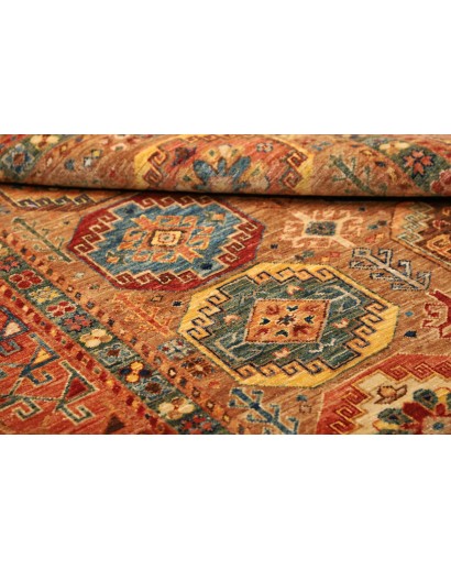 Tappeto Tribal Pakistan rosso grigio 122x190