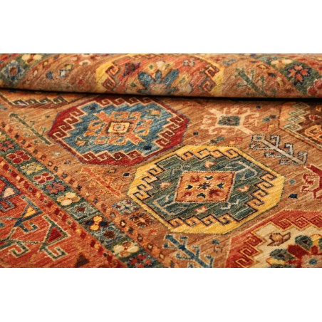 Tappeto Tribal Pakistan rosso grigio 122x190