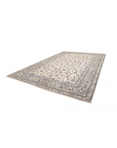 Tappeto Kashan Persia bianco grigio 300x420