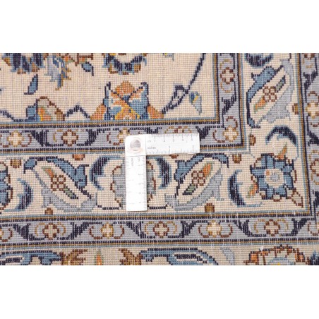 Tappeto Kashan Persia bianco grigio 300x420