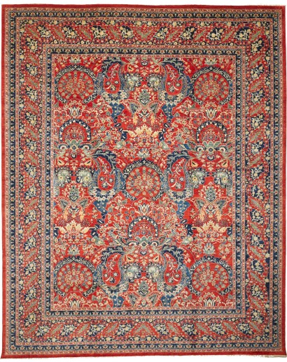 Tappeto Aryana Fine Pakistan rosso giallo 275x347