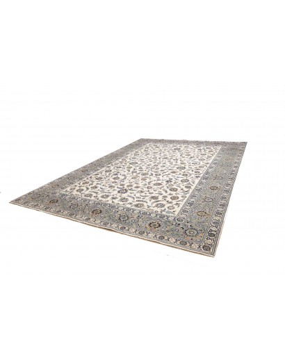 Tappeto Kashan Persia beige grigio 292x388