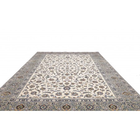 Tappeto Kashan Persia beige grigio 292x388
