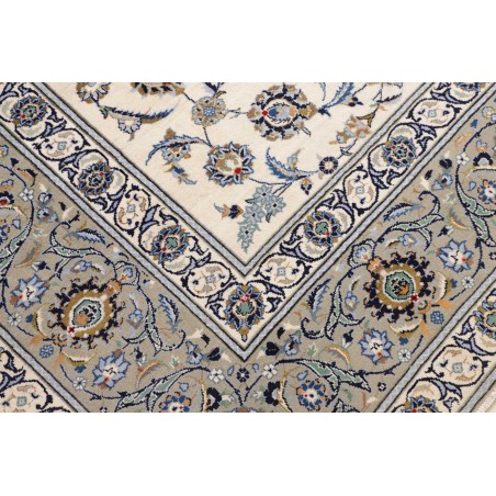 Tappeto Kashan Persia beige grigio 292x388