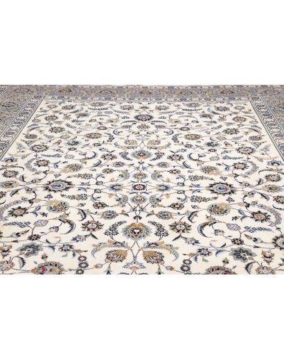 Tappeto Kashan Persia beige grigio 292x388