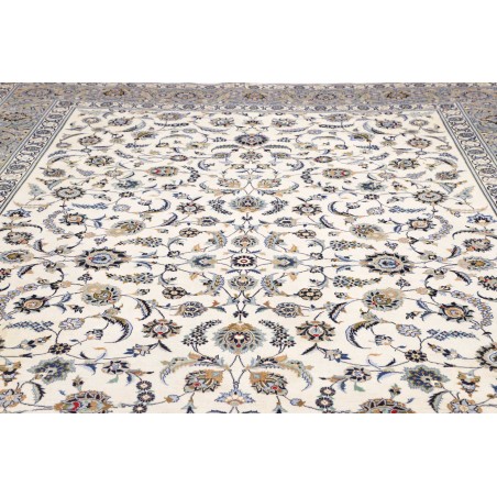 Tappeto Kashan Persia beige grigio 292x388