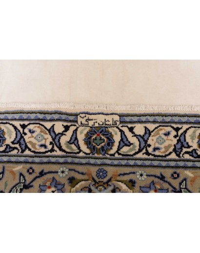 Tappeto Kashan Persia beige grigio 292x388