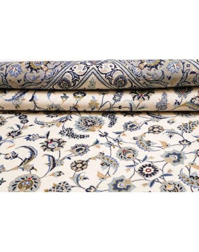 Tappeto Kashan Persia beige grigio 292x388