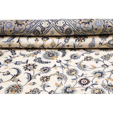 Tappeto Kashan Persia beige grigio 292x388