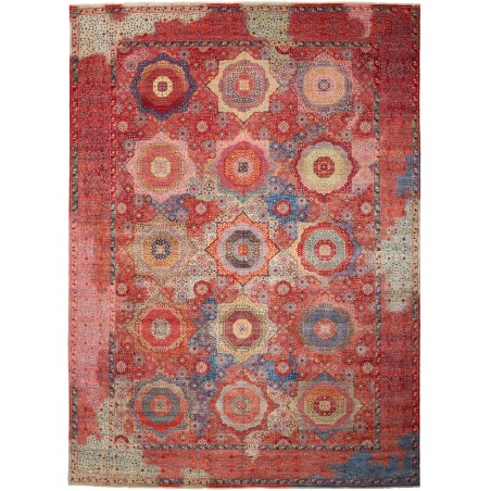 Tappeto Mamlouk Pakistan rosso marrone 302x420