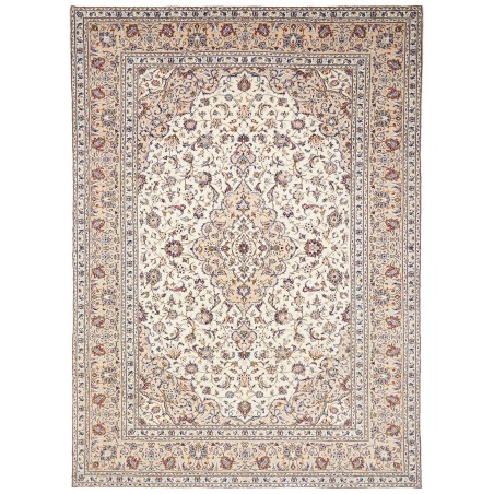 Tappeto Kashan Persia bianco grigio 250x343