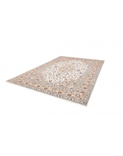 Tappeto Kashan Persia bianco grigio 250x343