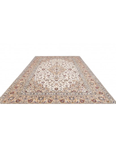 Tappeto Kashan Persia bianco grigio 250x343