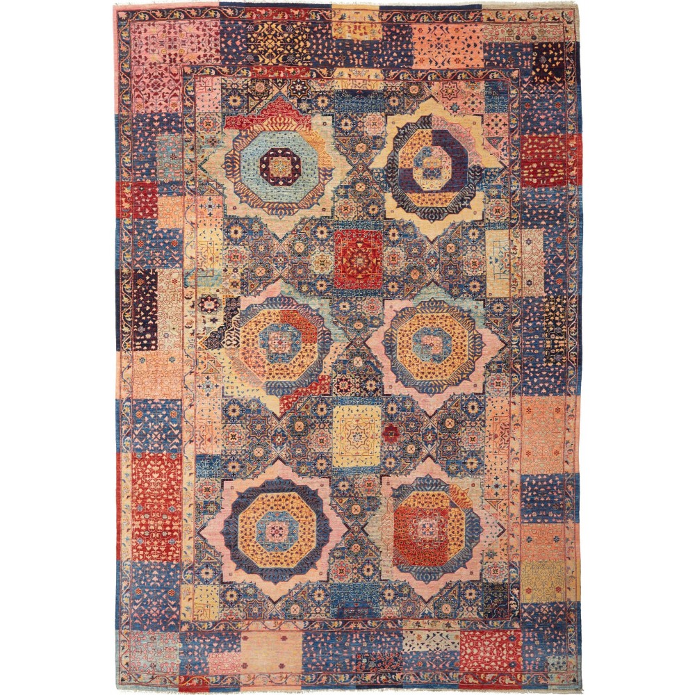 Tappeto Mamlouk Pakistan marrone grigio 200x299 Tappeto Mamlouk Pakistan marrone grigio 200x299