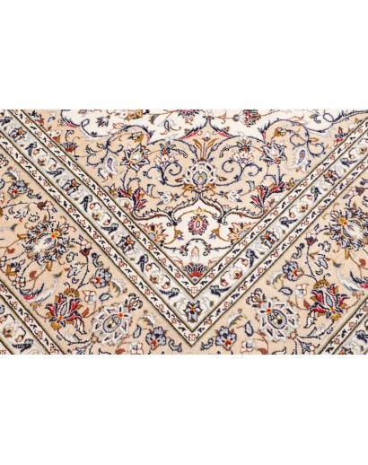 Tappeto Kashan Persia bianco grigio 250x343