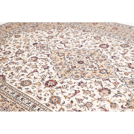 Tappeto Kashan Persia bianco grigio 250x343