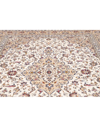 Tappeto Kashan Persia bianco grigio 250x343
