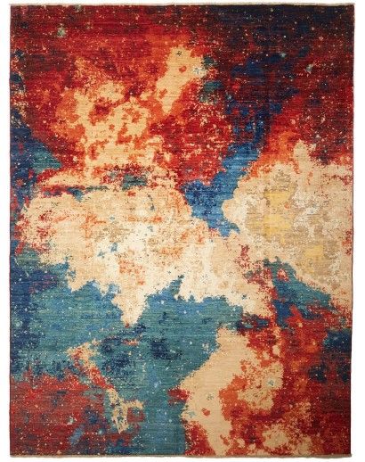Tappeto Mona Pakistan marrone grigio 274x360