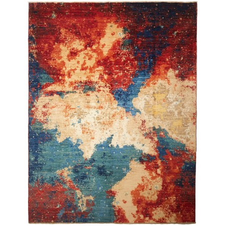 Tappeto Mona Pakistan marrone grigio 274x360