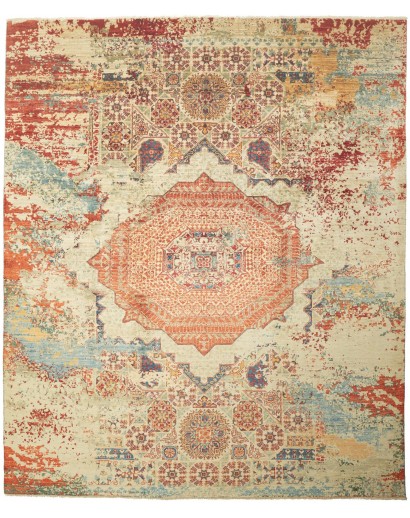 Tappeto Mona Pakistan marrone rosso 250x299