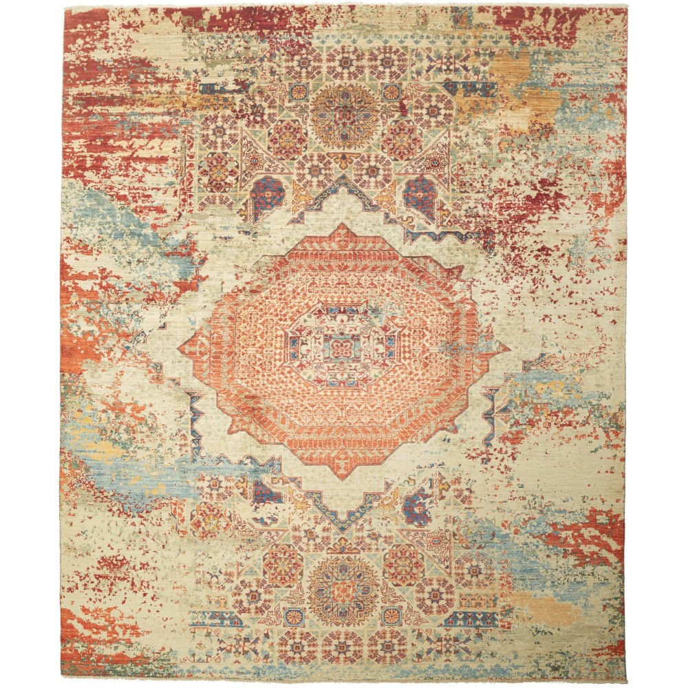 Tappeto Mona Pakistan marrone rosso 250x299 Tappeto Mona Pakistan marrone rosso 250x299