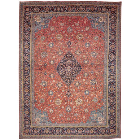 Tappeto Sarough Persia azzurro arancione 290x397