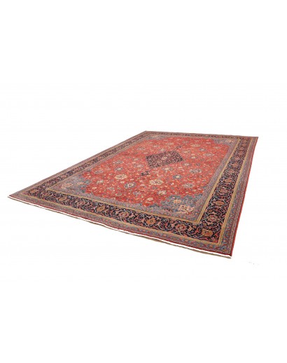 Tappeto Sarough Persia azzurro arancione 290x397