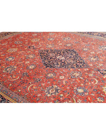 Tappeto Sarough Persia azzurro arancione 290x397