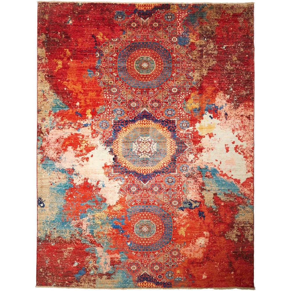 Tappeto Mona Pakistan marrone grigio 275x361 Tappeto Mona Pakistan marrone grigio 275x361