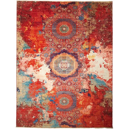 Tappeto Mona Pakistan marrone grigio 275x361