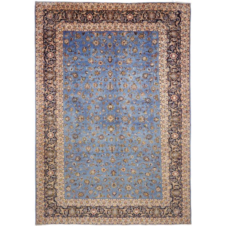 Tappeto Kashan Persia azzurro grigio 307x447