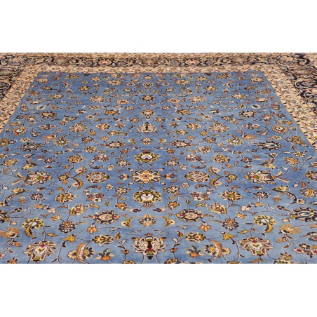 Tappeto Kashan Persia azzurro grigio 307x447