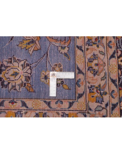 Tappeto Kashan Persia azzurro grigio 307x447