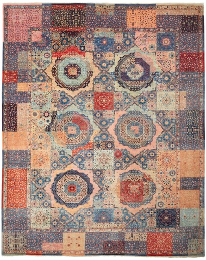 Tappeto Mamlouk Pakistan marrone grigio 281x350