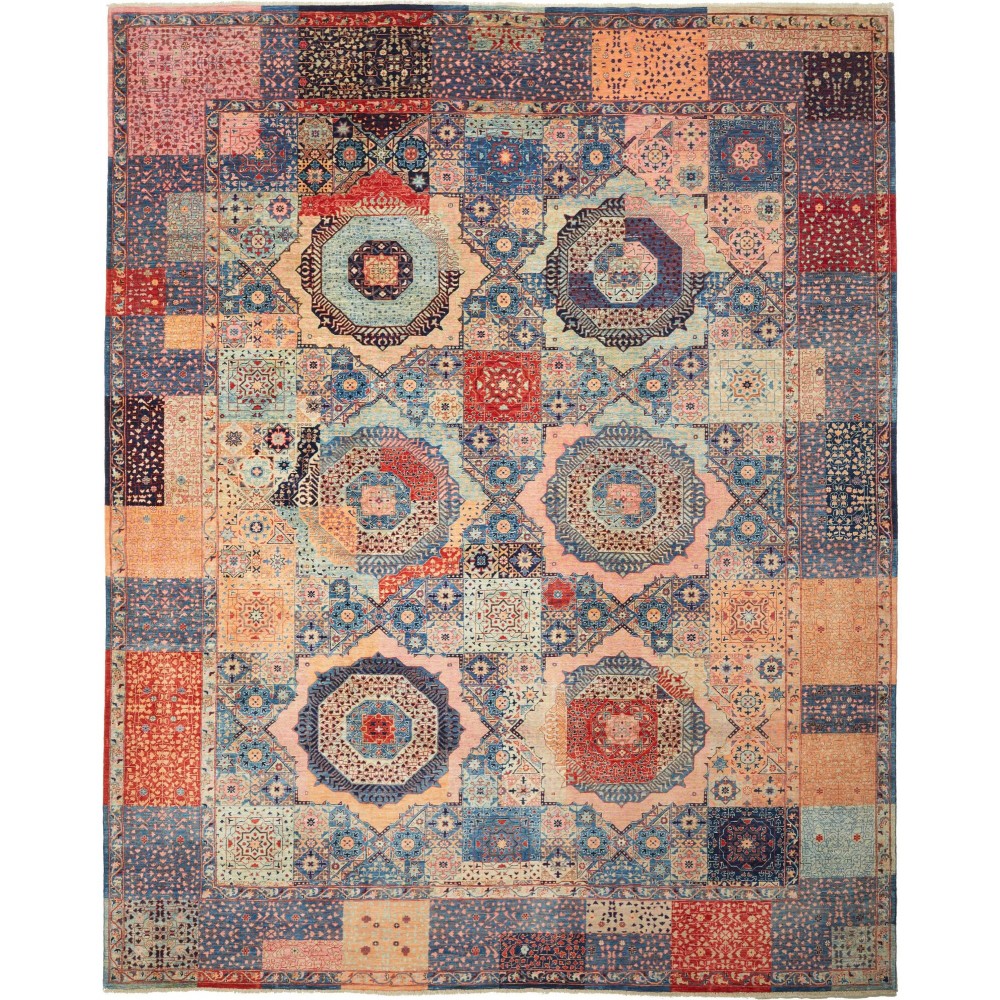 Tappeto Mamlouk Pakistan marrone grigio 281x350 Tappeto Mamlouk Pakistan marrone grigio 281x350
