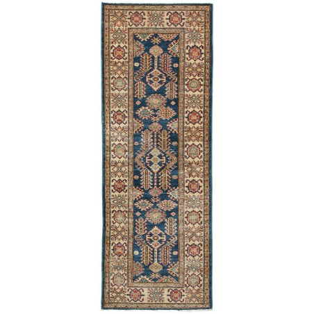 Tappeto Kazak Fine Pakistan bianco grigio 73x208