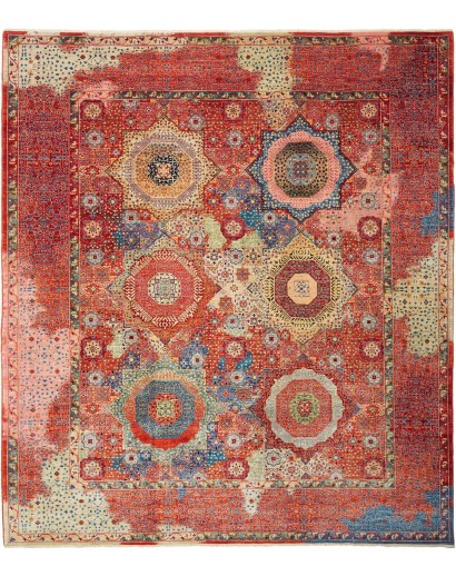 Tappeto Mamlouk Pakistan rosso giallo 253x287
