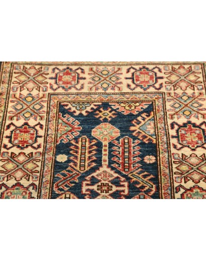 Tappeto Kazak Fine Pakistan bianco grigio 73x208